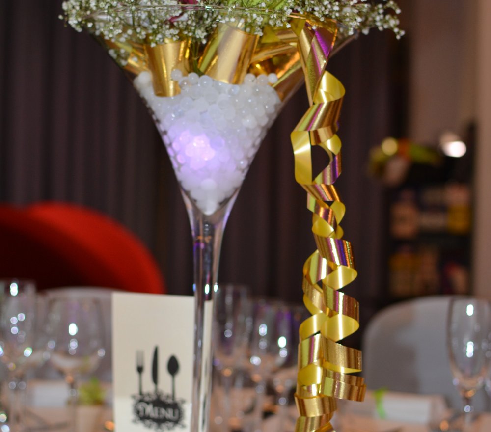 deco vase martini mariage